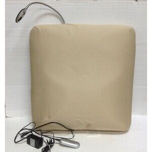 Frontgate orthopedic Back Massage read in bed Pillow reading light heated $100